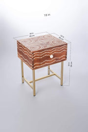 BEDSIDE TABLES Sej Handcrafted Inlay Bedside Table