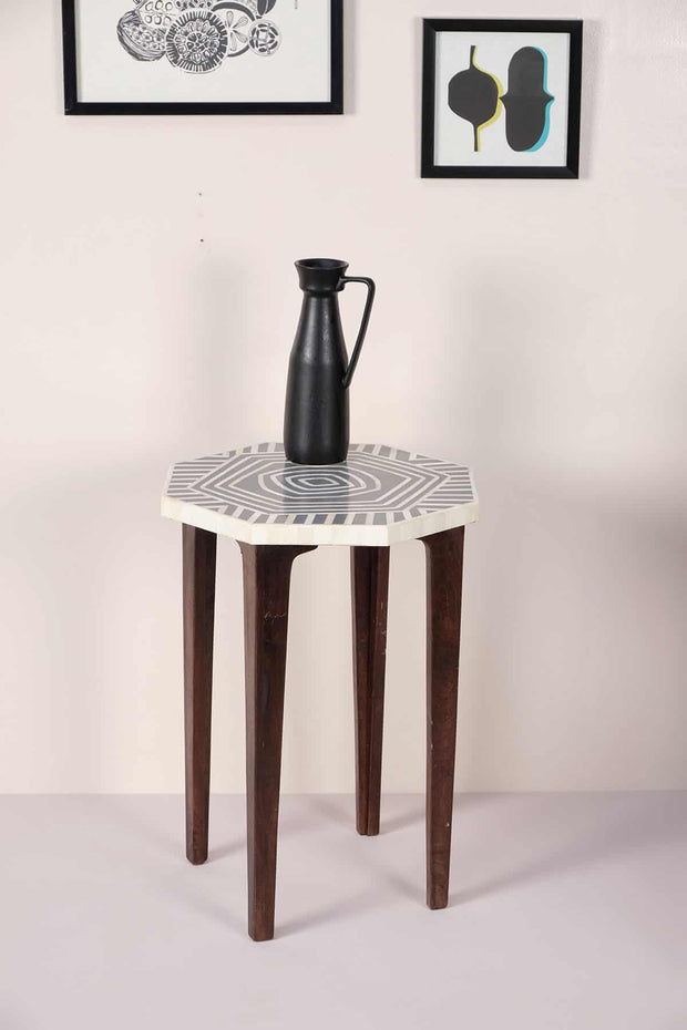 SIDE TABLES Sej Handcrafted With Inlay Side Table