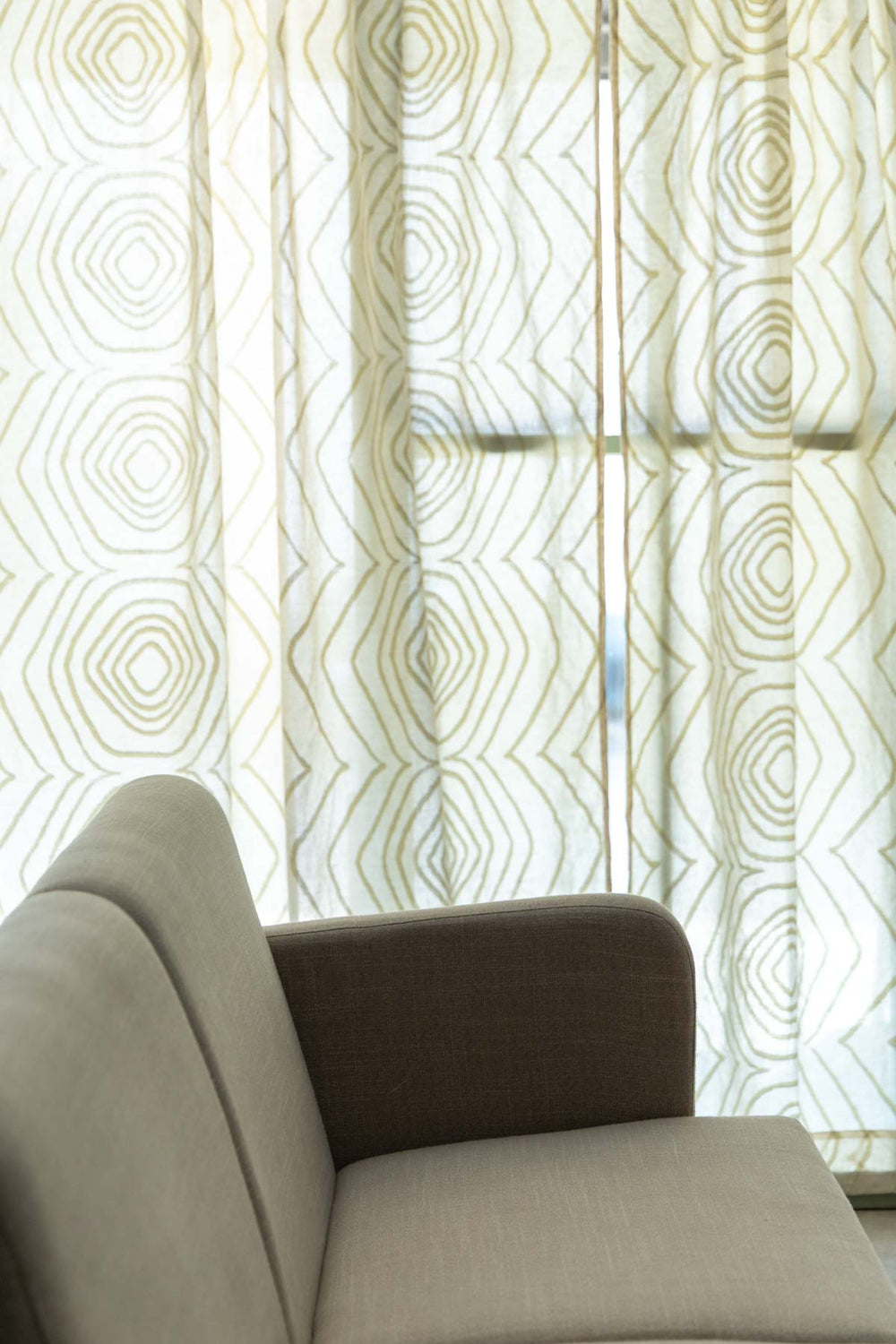 CURTAINS Sej  Light Taupe Sheer Curtain