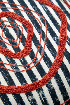 ACCENT CUSHIONS Sej Navy Blue Cushion Cover (41 X 41 Cm)