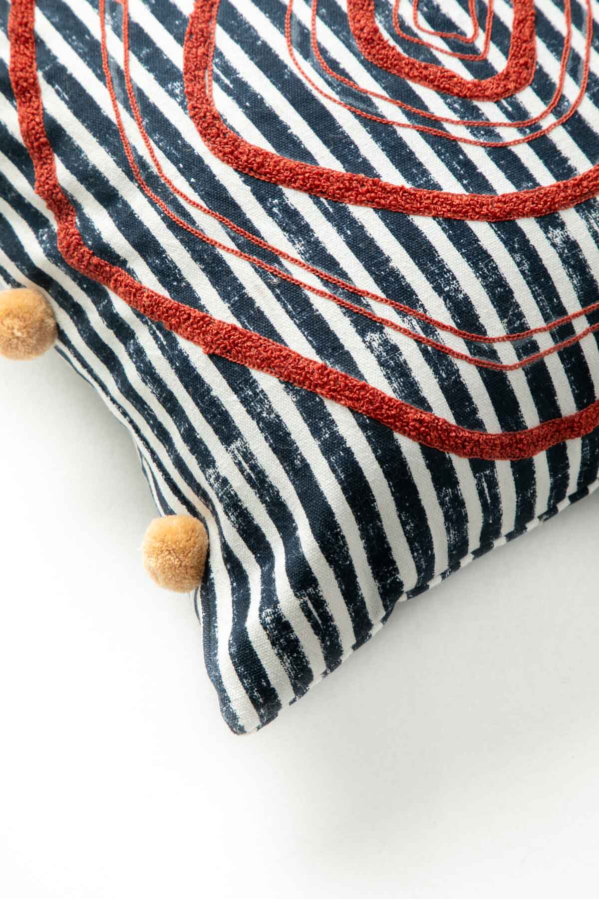 ACCENT CUSHIONS Sej Navy Blue Cushion Cover (41 X 41 Cm)