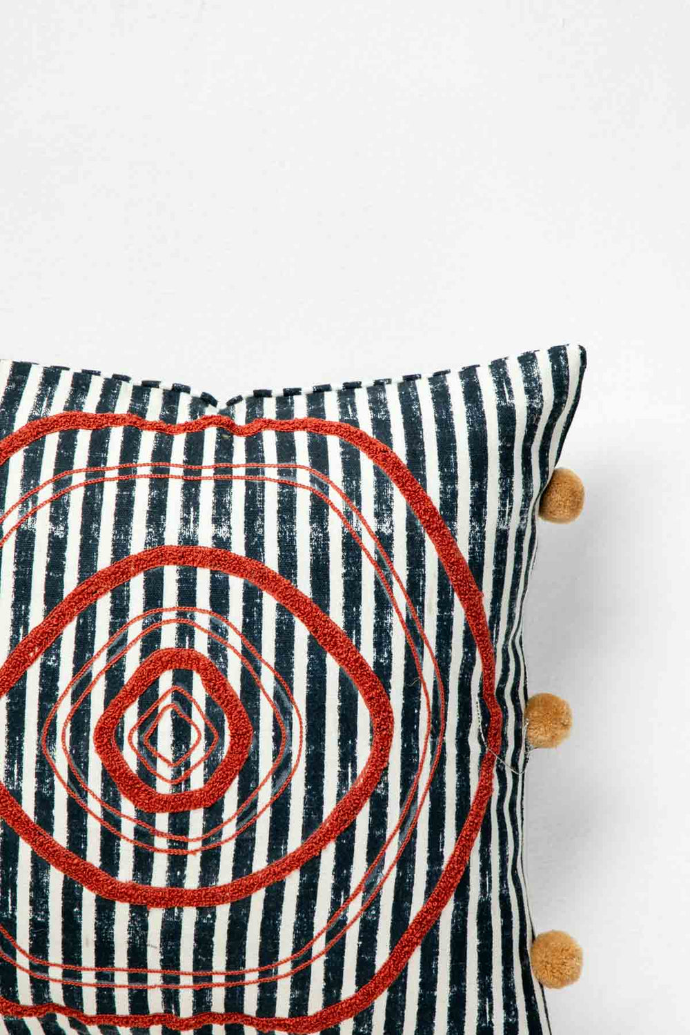 ACCENT CUSHIONS Sej Navy Blue Cushion Cover (41 X 41 Cm)