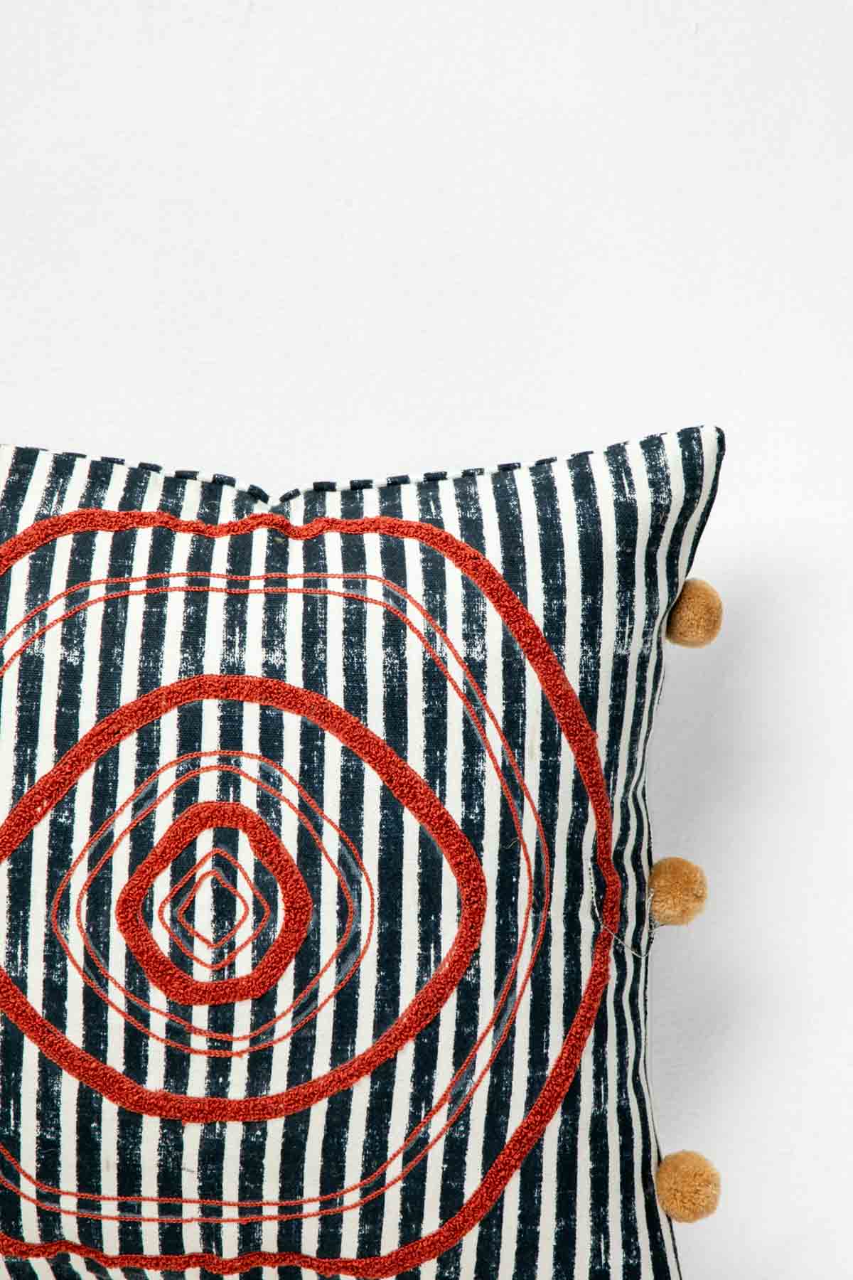 ACCENT CUSHIONS Sej Navy Blue Cushion Cover (41 X 41 Cm)