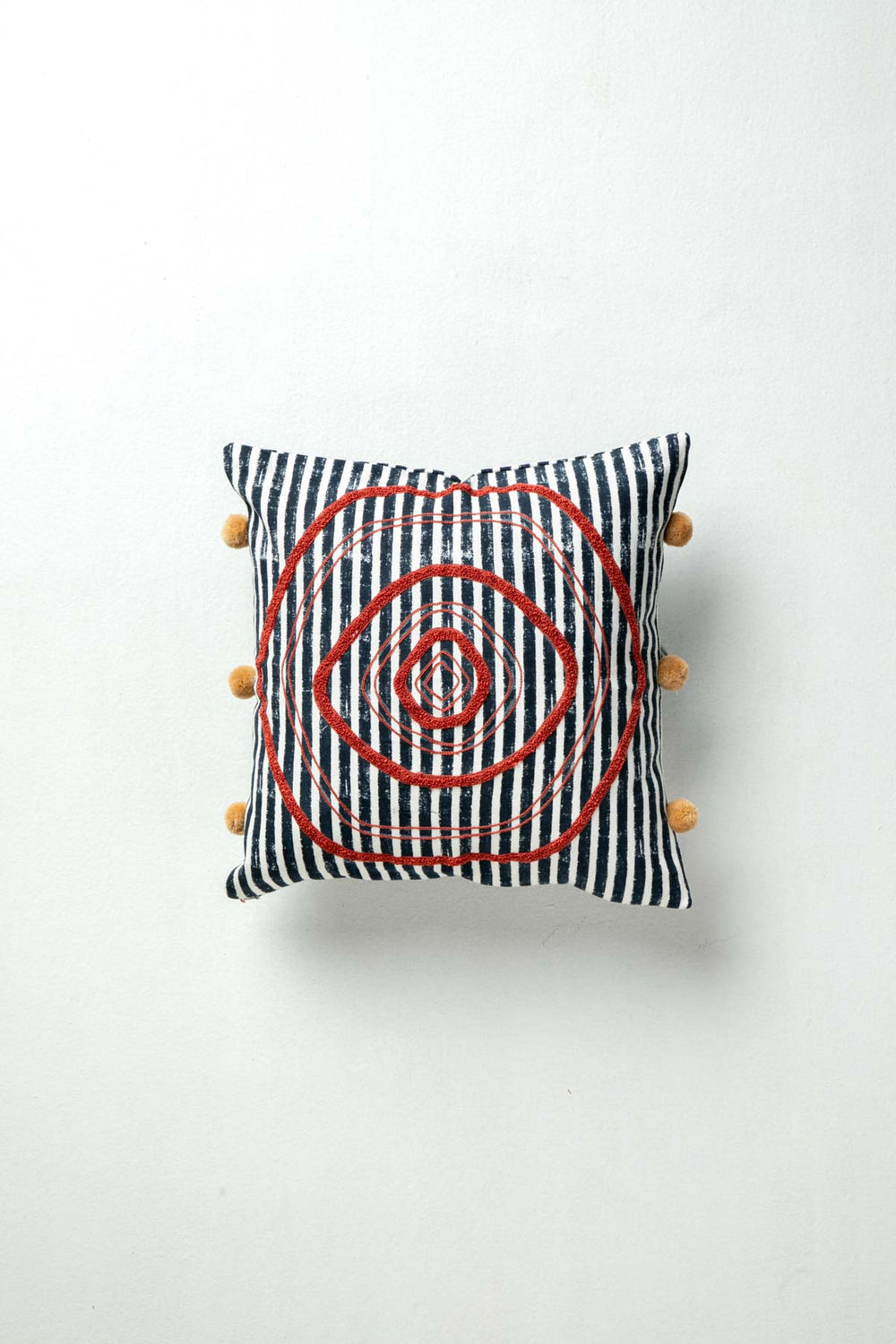 ACCENT CUSHIONS Sej Navy Blue Cushion Cover (41 X 41 Cm)