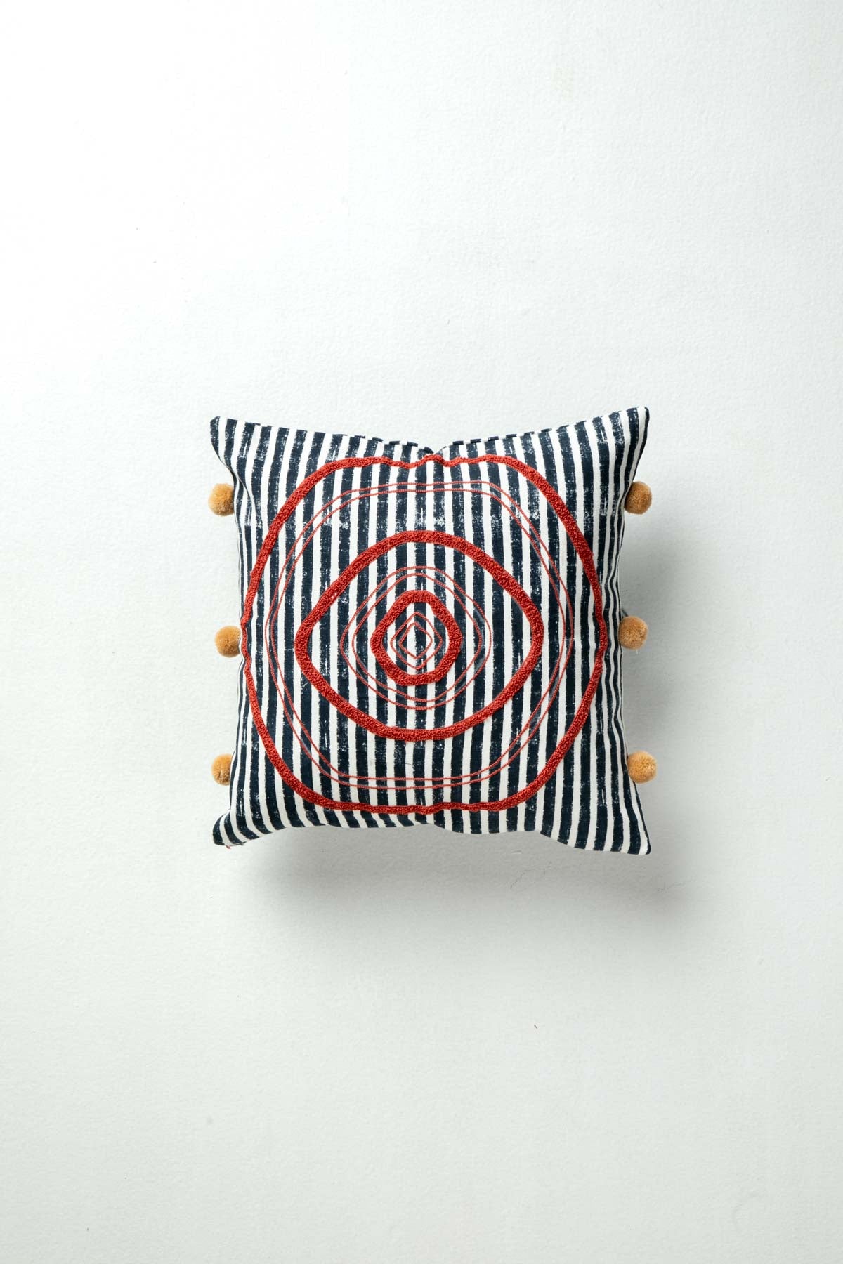ACCENT CUSHIONS Sej Navy Blue Cushion Cover (41 X 41 Cm)