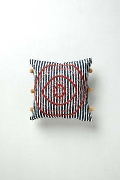 ACCENT CUSHIONS Sej Navy Blue Cushion Cover (41 X 41 Cm)