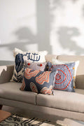 ACCENT CUSHIONS Sej Navy Blue Cushion Cover (41 X 41 Cm)