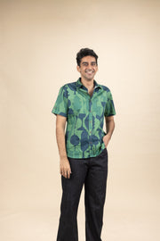 SHIRTS Senhur Printed Shirt (Shadow Green)