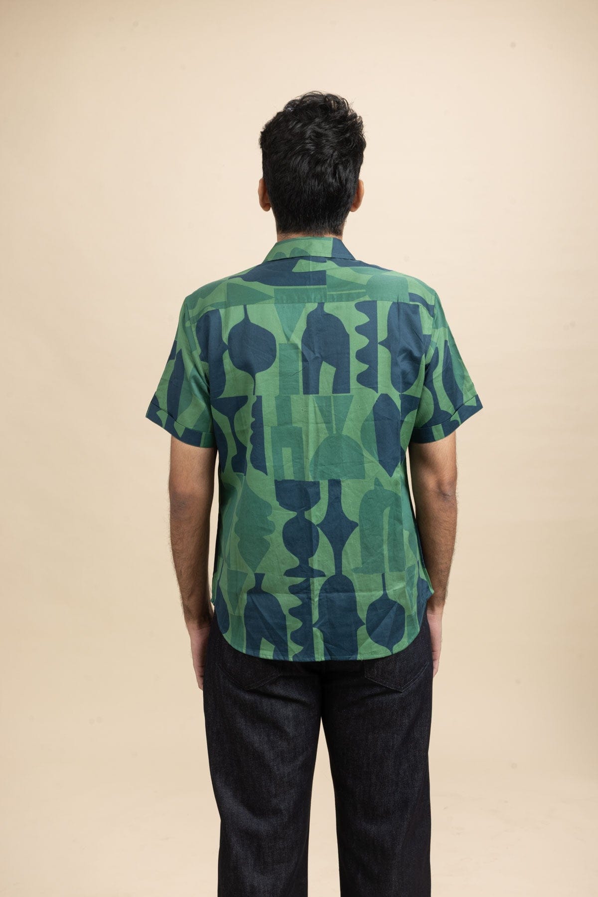 SHIRTS Senhur Printed Shirt (Shadow Green)