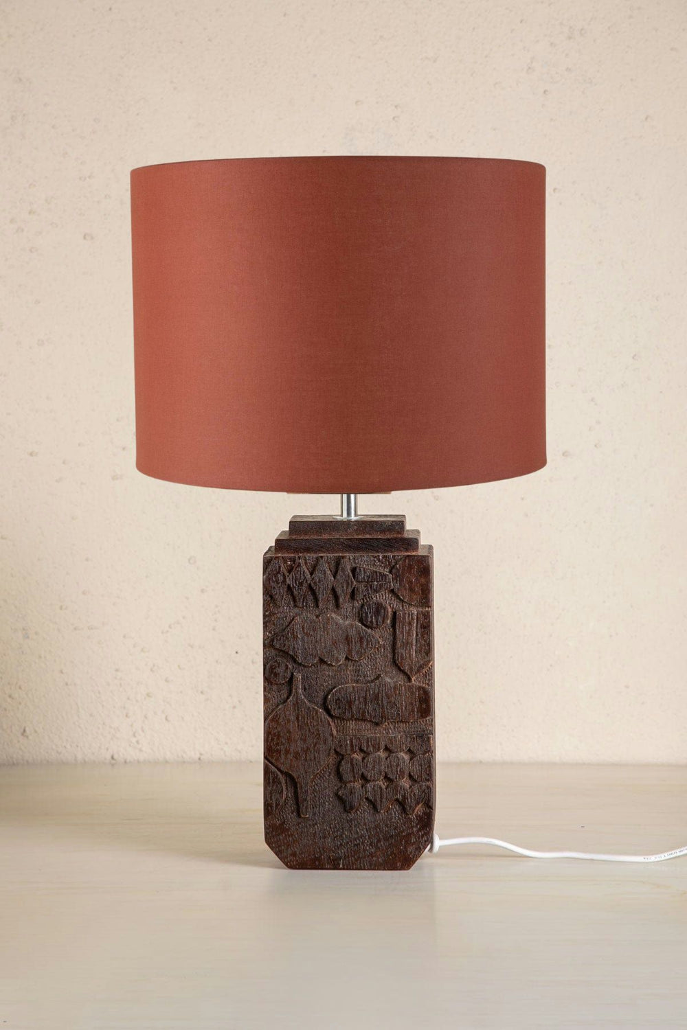 Senhur Wood Table Lamp (Charcoal)