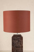 Solid Large Drum Lampshade (Rust Red )