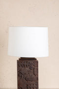 Loose Weave Large Drum Lampshade (Off White)