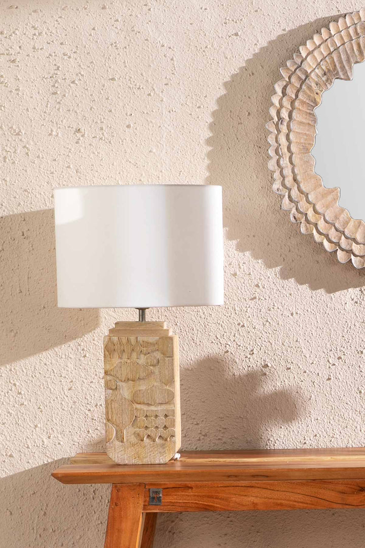 TABLE LAMPS Senhur Wood Table Lamp