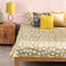 Senhur Leaf Pure Cotton Bedcover (Olive Green)