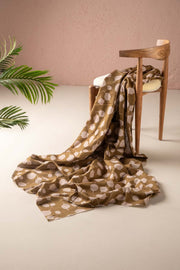 PRINT & PATTERN UPHOLSTERY FABRICS Senhur Leaf  Tobacco Printed Upholstery Fabric