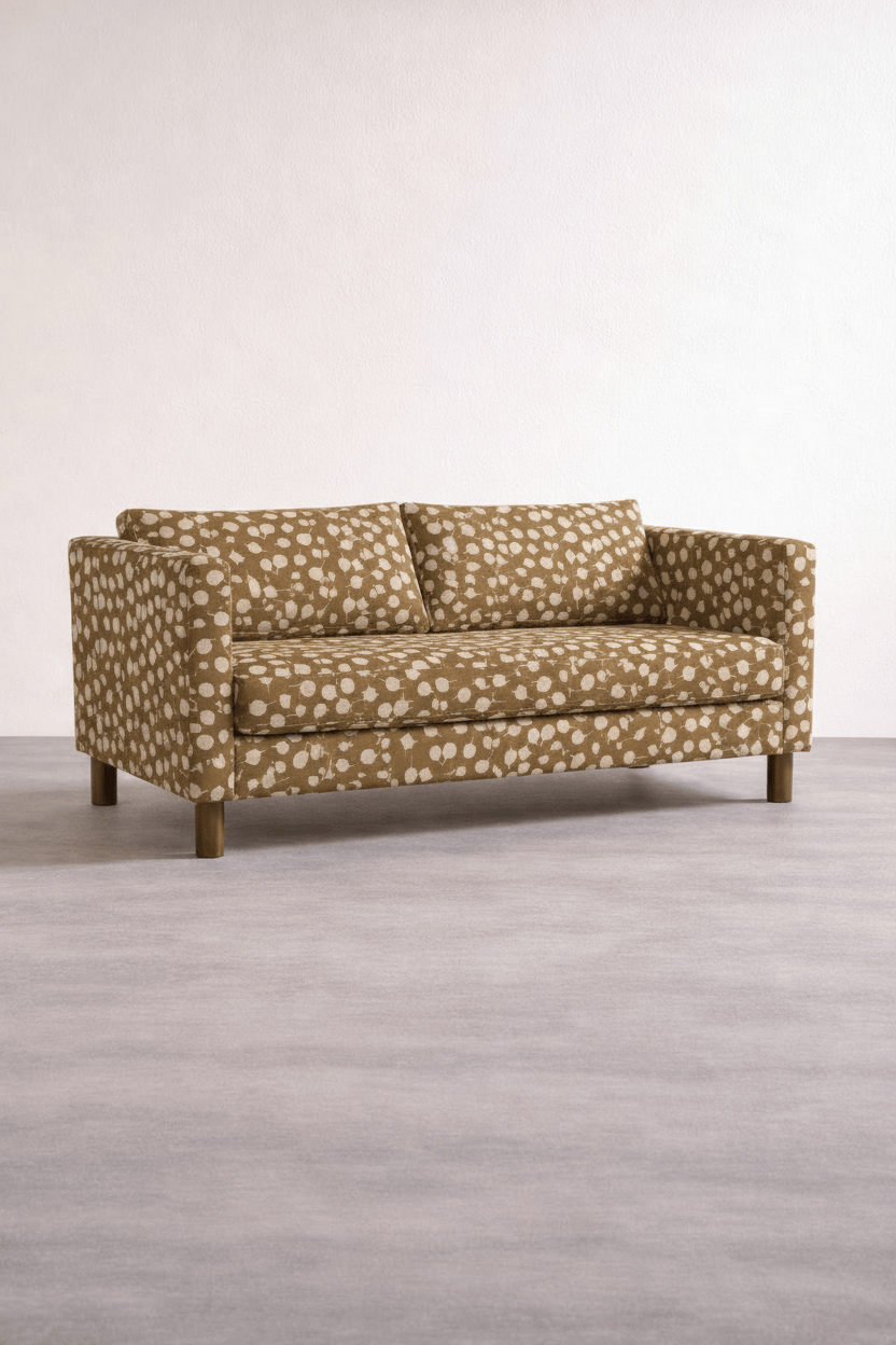 PRINT & PATTERN UPHOLSTERY FABRICS Senhur Leaf Tobacco Printed Upholstery Fabric