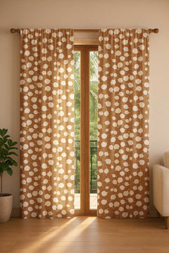 Senhur Leaf Tobacco Cotton Drapes And Blinds