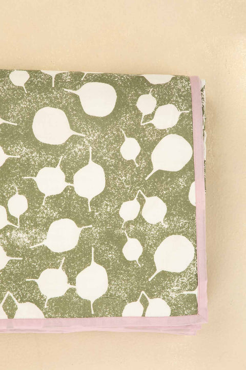 PRINT & PATTERN DOHARS Senhur Leaf Dohar (Sage Green)