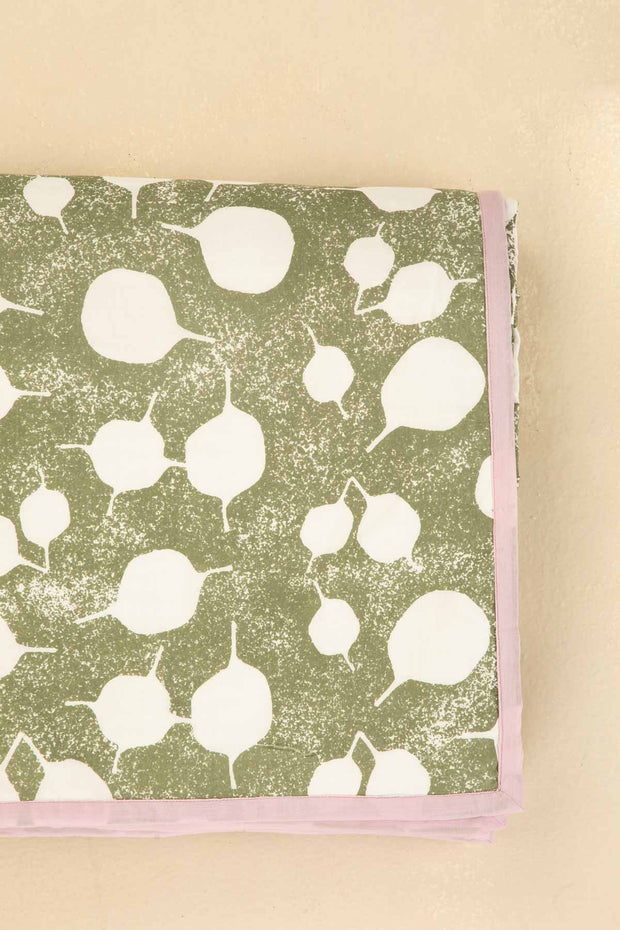 PRINT & PATTERN DOHARS Senhur Leaf Dohar (Sage Green)