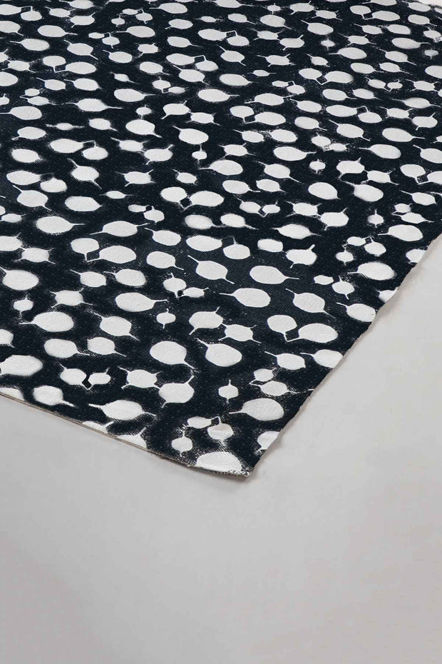 PRINT & PATTERN RUGS Senhur Leaf Printed Rug (Charcoal)