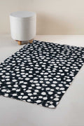 PRINT & PATTERN RUGS Senhur Leaf Printed Rug (Charcoal)