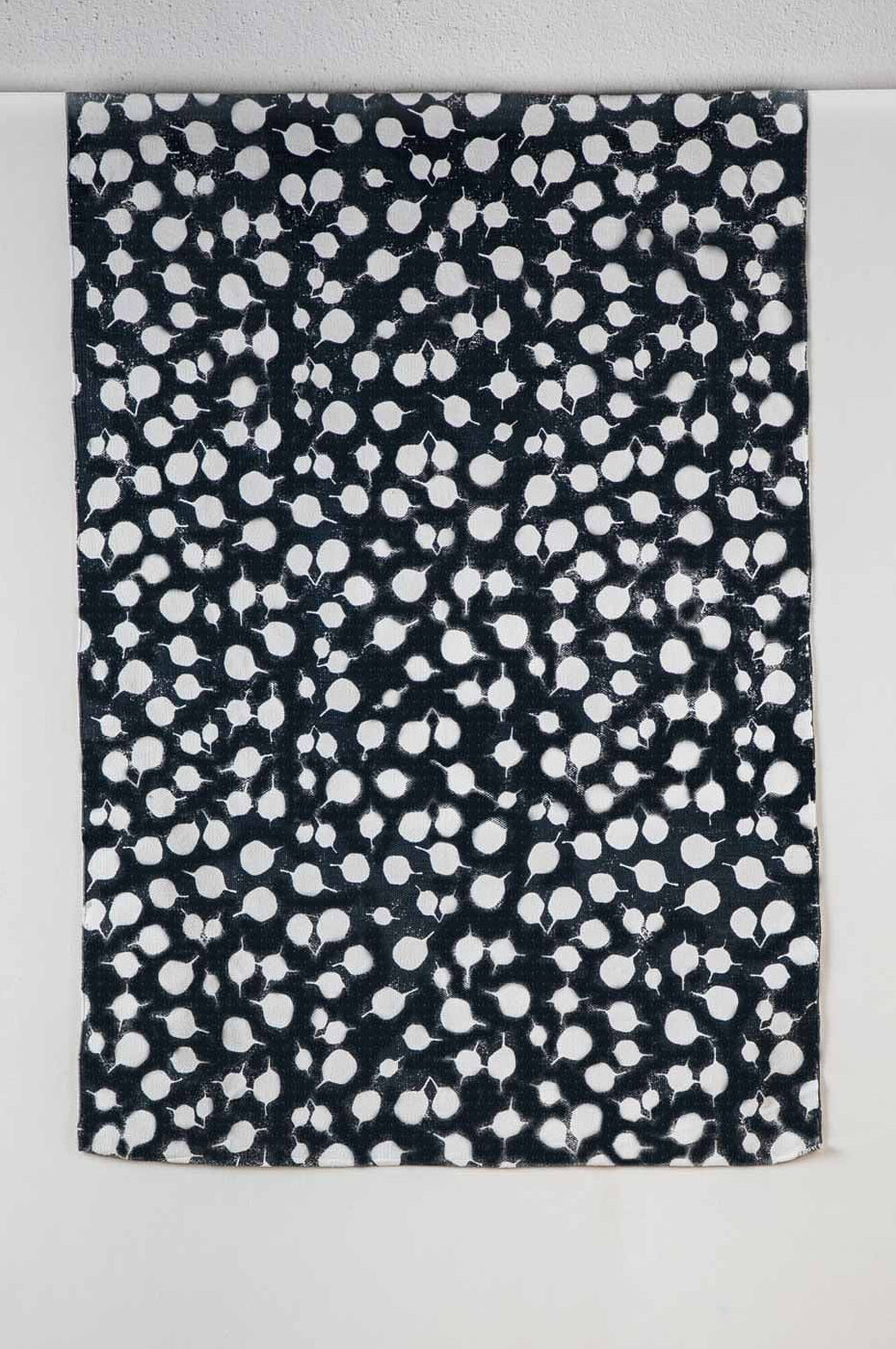 PRINT & PATTERN RUGS Senhur Leaf Printed Rug (Charcoal)