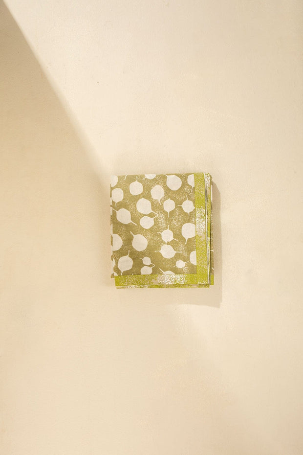 PRINT & PATTERN BEDCOVERS Senhur Leaf Olive Green Bedcover