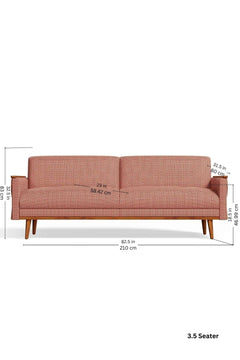 Ooty Geo Red Earth Fabric