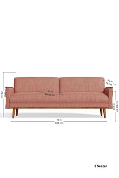 Ooty Geo Red Earth Fabric