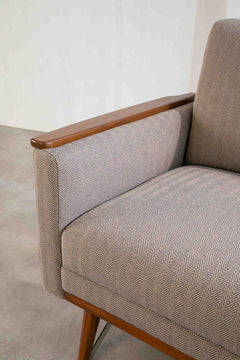 Herringbone Saturn Sand Fabric