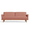 Senhur Sofa in Ooty Geo Red Earth Fabric