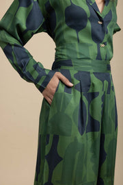 BOTTOMS Senhur Boxy Pants (Shadow Green)