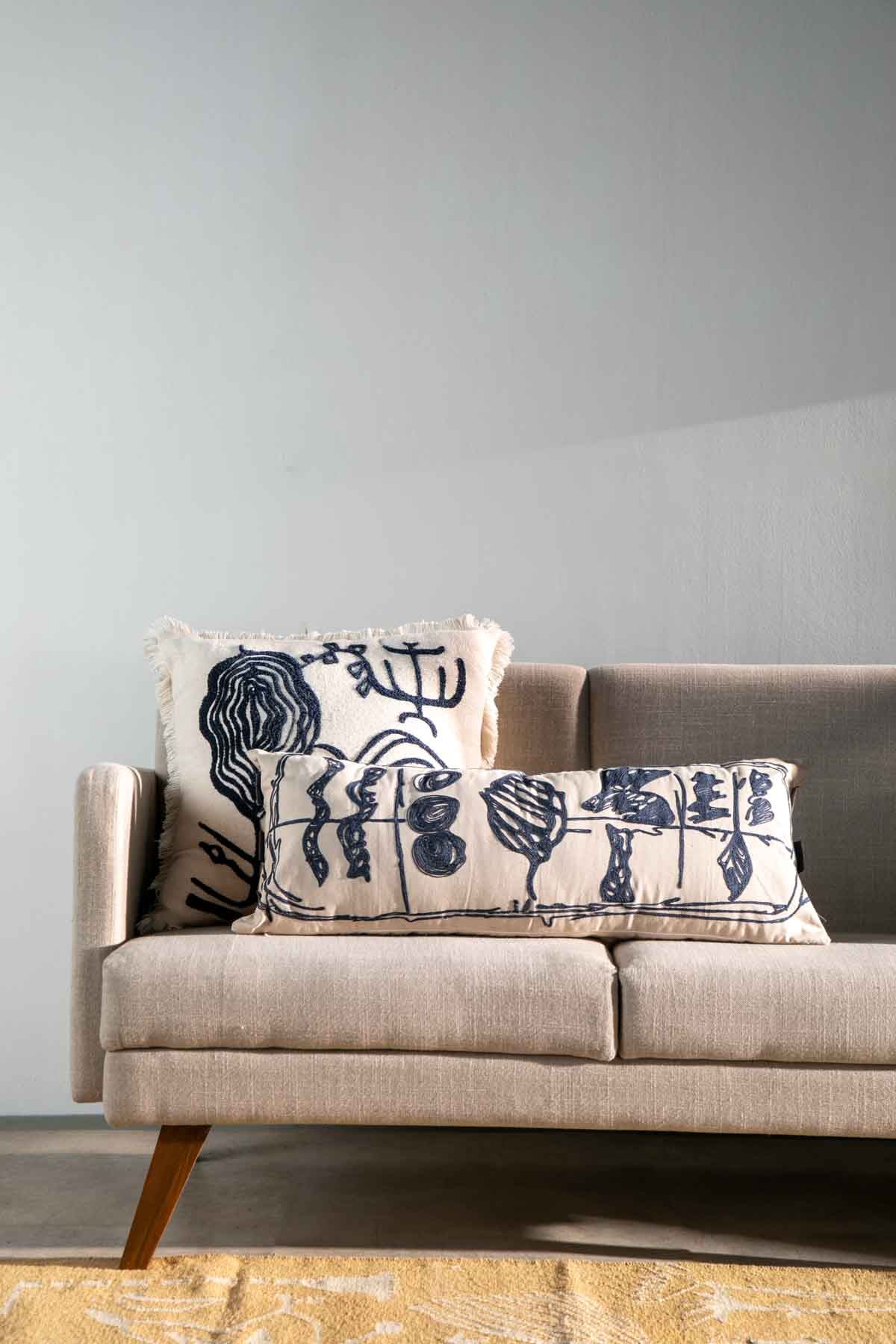 ACCENT CUSHIONS Senhur Beige Cushion Cover (36 X 90 Cm)
