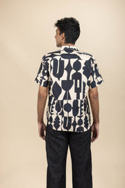 SHIRTS Senhur Shadow Printed Shirt (Buttercream)