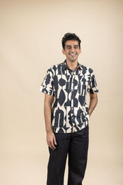 SHIRTS Senhur Shadow Printed Shirt (Buttercream)