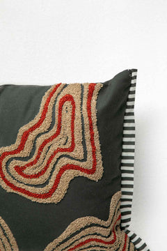 ACCENT CUSHIONS Shifting Sands Charcoal Cushion Cover (36 X 51 Cm)