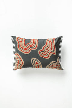 Shifting Sands Charcoal Cushion Cover (36 X 51 Cm)