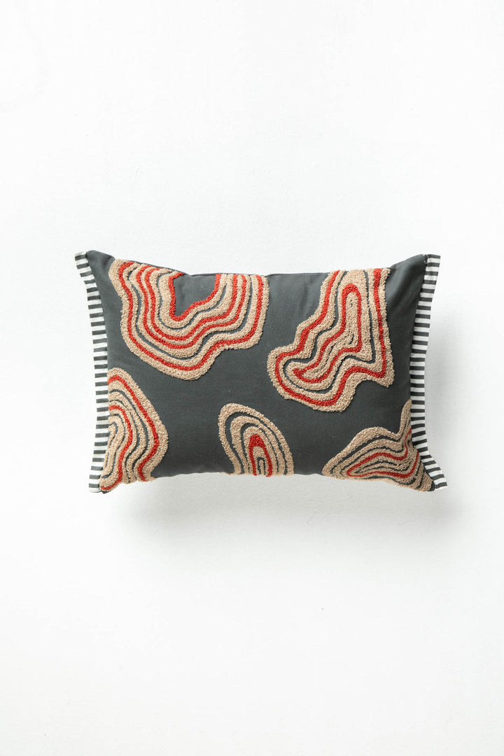 ACCENT CUSHIONS Shifting Sands Charcoal Cushion Cover (36 X 51 Cm)