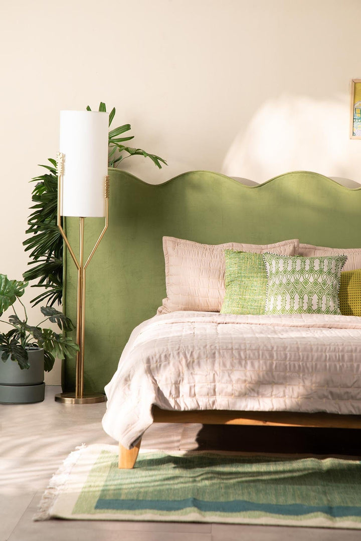 BEDS Shoreline Upholstered Headboard And Bed