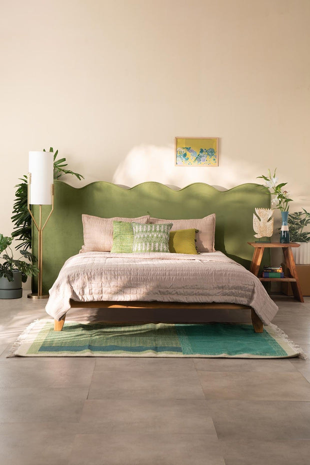 BEDS Shoreline Upholstered Headboard And Bed