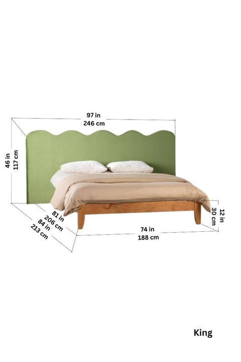 BEDS Shoreline Upholstered Headboard And Bed