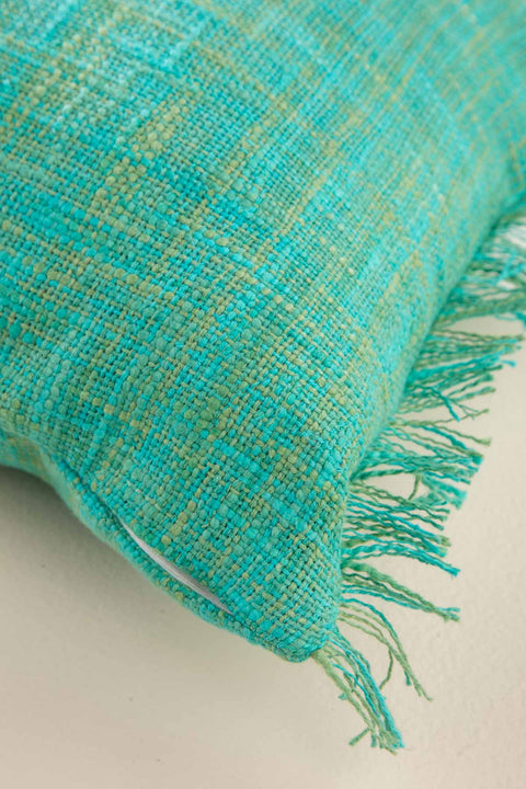 SOLID & TEXTURED CUSHIONS Shoreline Viridian Green Cushion Cover (36 Cm X 50 Cm)