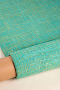 SOLID & TEXTURED UPHOLSTERY FABRICS Shoreline Viridian Green Tweed Upholstery Fabric