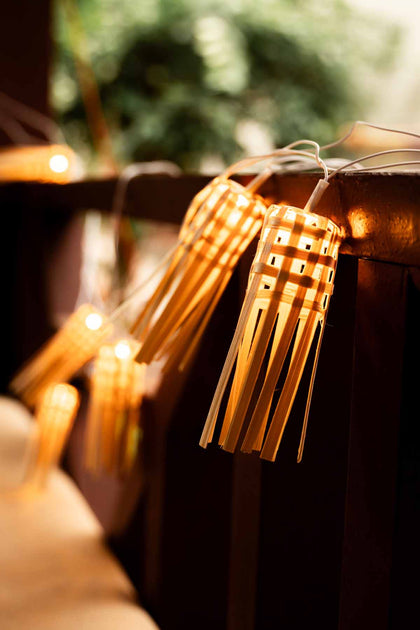 String Light Wicker Buy Shya Handcrafted Neutral Wicker String Light Online – Freedom Tree