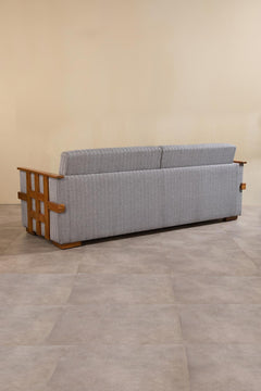 Herringbone Grey fabric