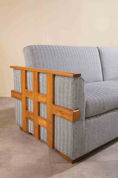 Herringbone Grey fabric