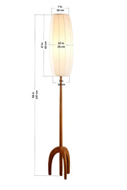 FLOOR LAMPS Skyrocket Wood Floor Lamp (Natural)