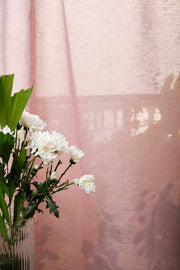CURTAINS Soft Malabar Pink Window Curtain In Sheer Fabric