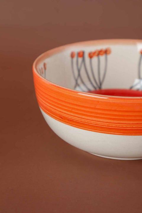 BOWLS Solar Orange Ceramic One Meal Bowl