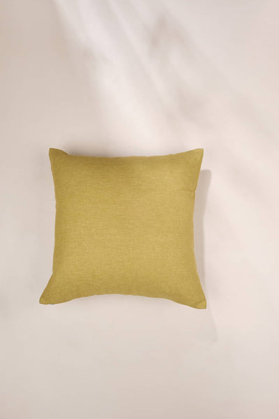 SOLID & TEXTURED CUSHIONS Solid Olive Cushion Cover (41 Cm X 41 Cm)